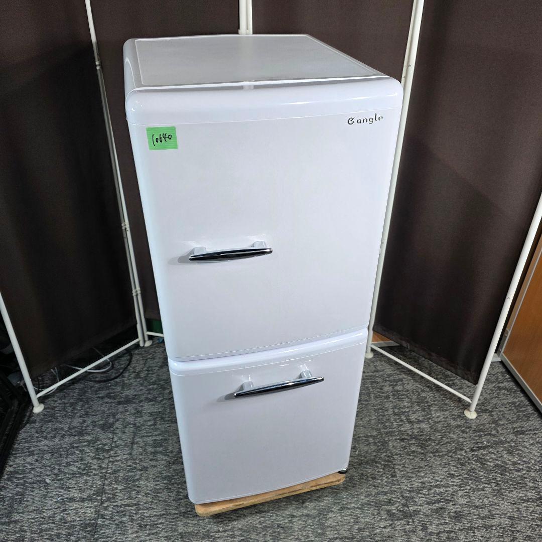 10640送料無料！2024年製！レトロデザイン！eangle 2ドア 冷蔵庫