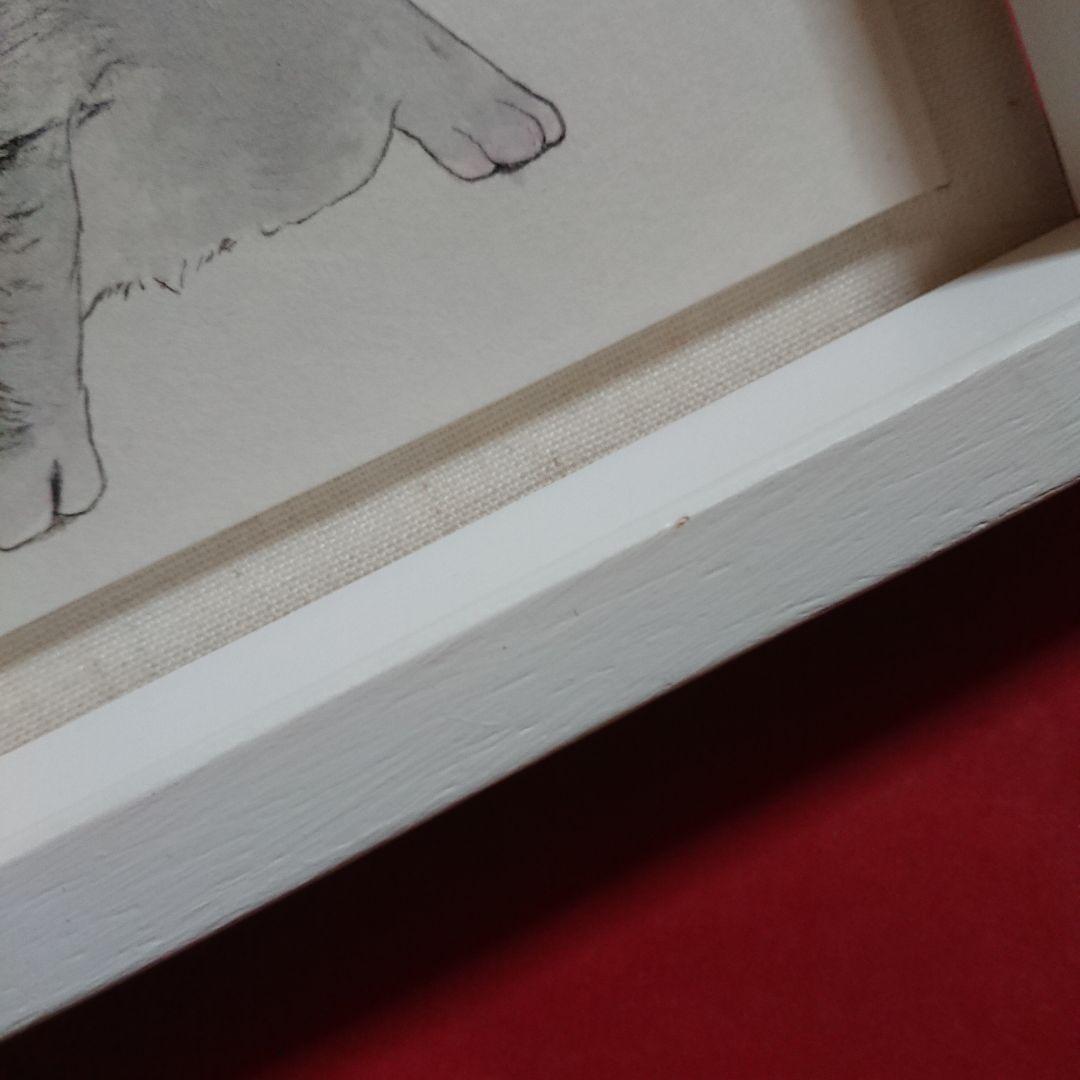 伊藤清子 SAYAKO ITOH 子猫 cat 日本画 直筆 サイン入り 額付き