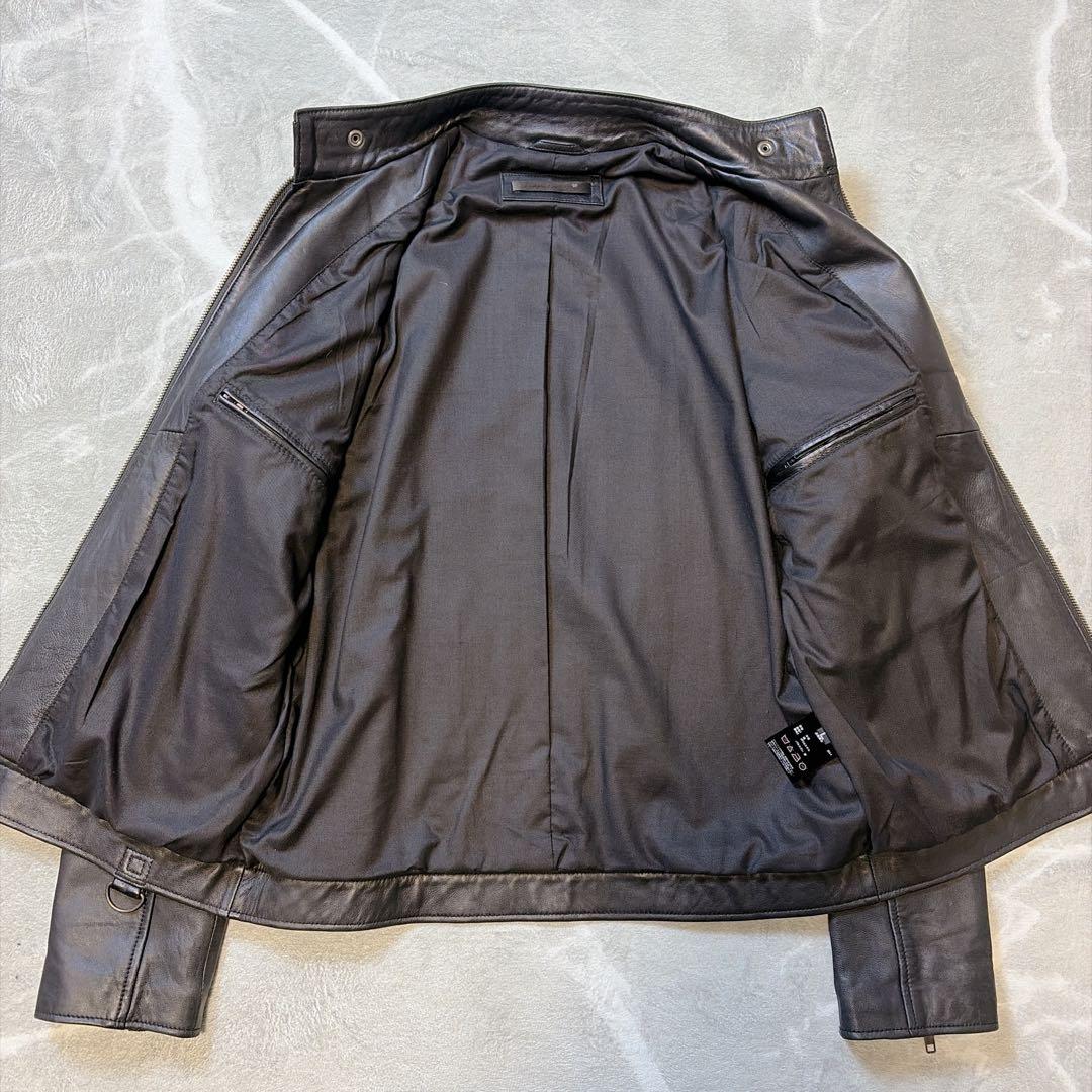 【極美品】 リューグーレザーズ ラムレザー シングルライダースジャケット L