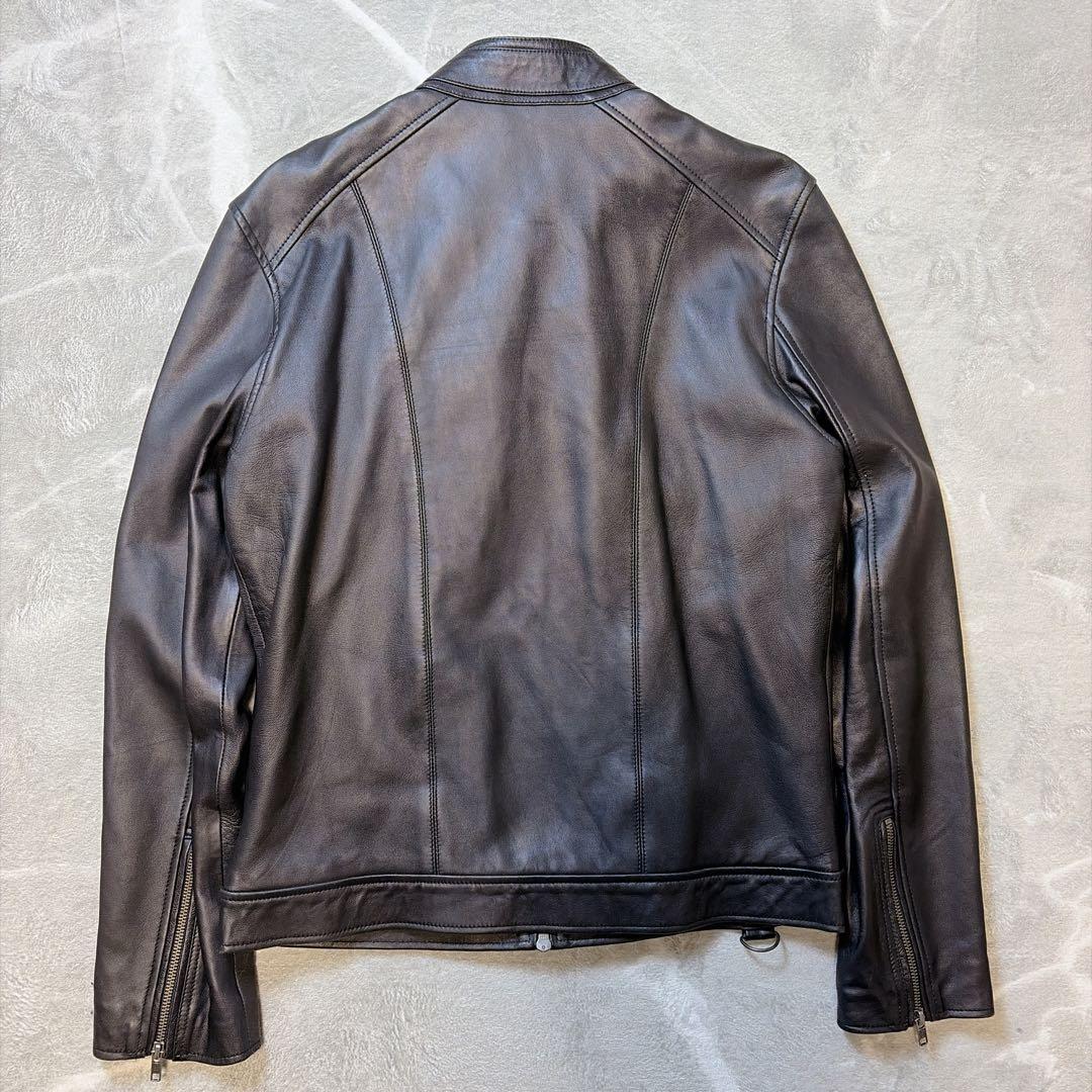 【極美品】 リューグーレザーズ ラムレザー シングルライダースジャケット L