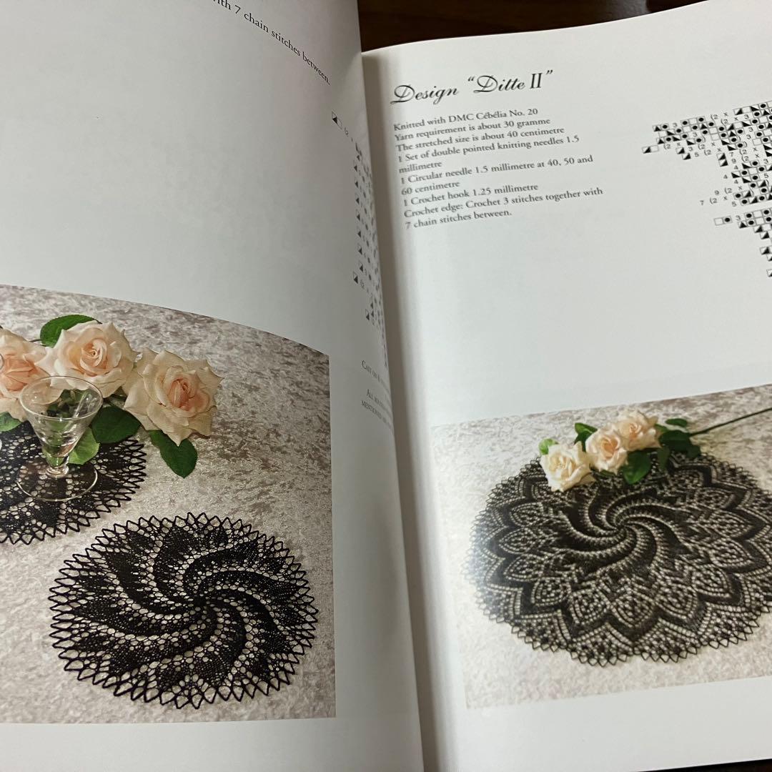 洋書　「Knitted Lace」クンストレース　編み物本　レース編み　編み物