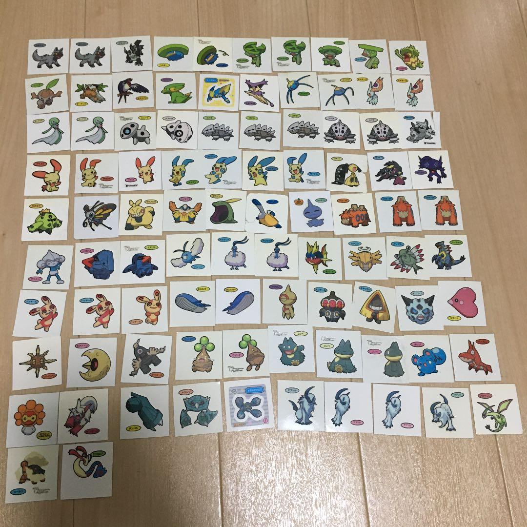 ポケモンデコキャラシールとファイルセット　656枚