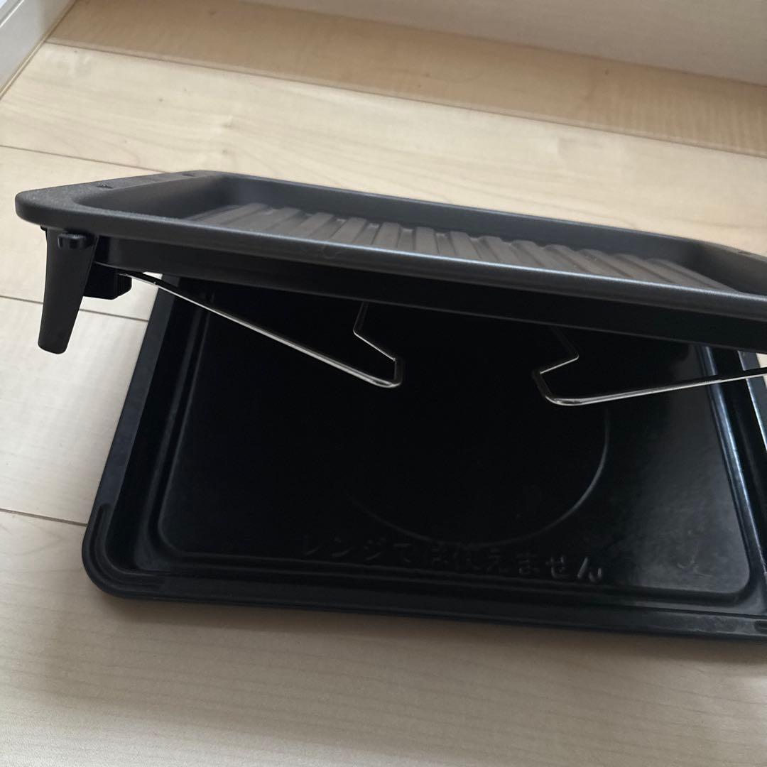 HITACHI 日立グリルプレート アルミ製 ストライプデザイン　x2