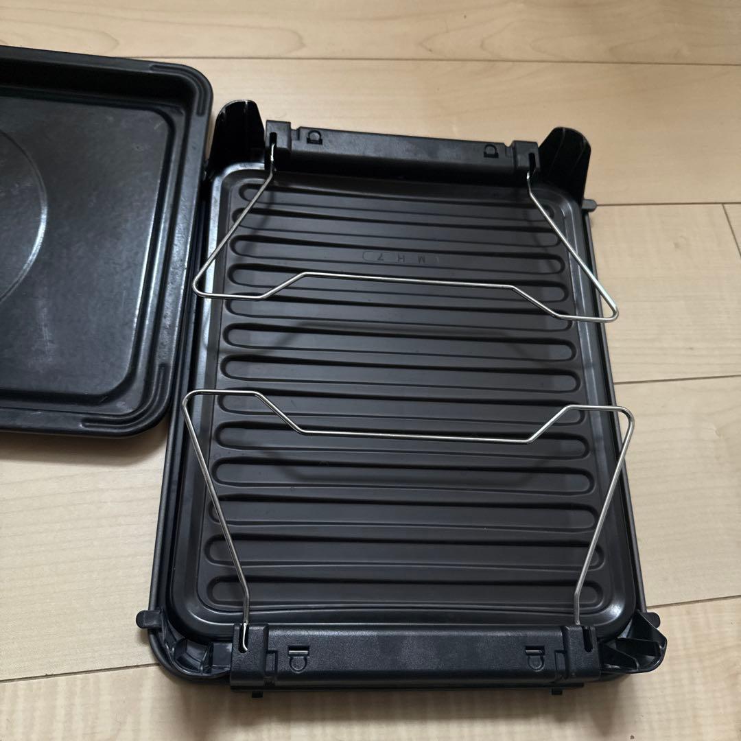 HITACHI 日立グリルプレート アルミ製 ストライプデザイン　x2