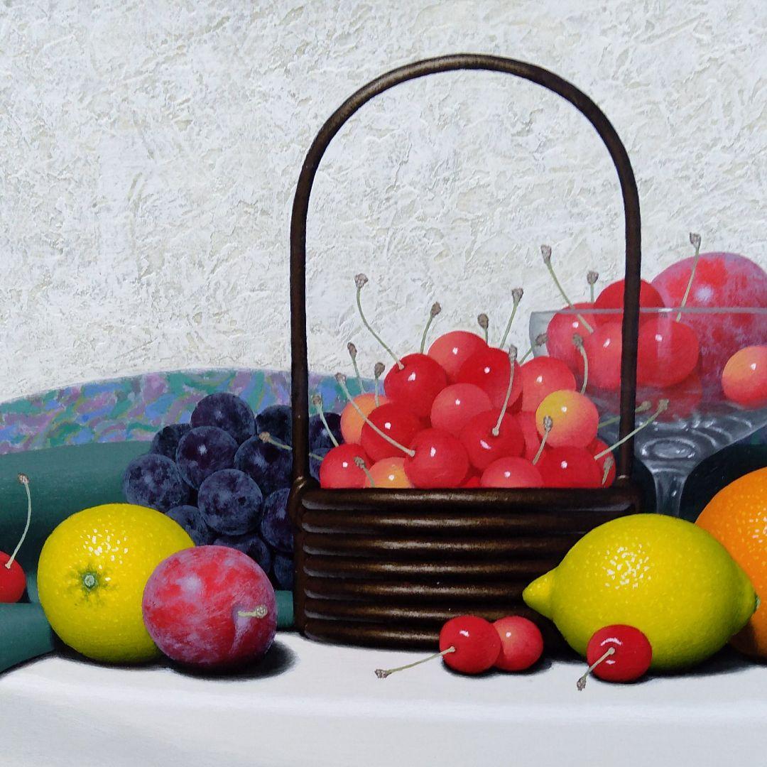 肉質油絵　横　6号　額装仕上げ品