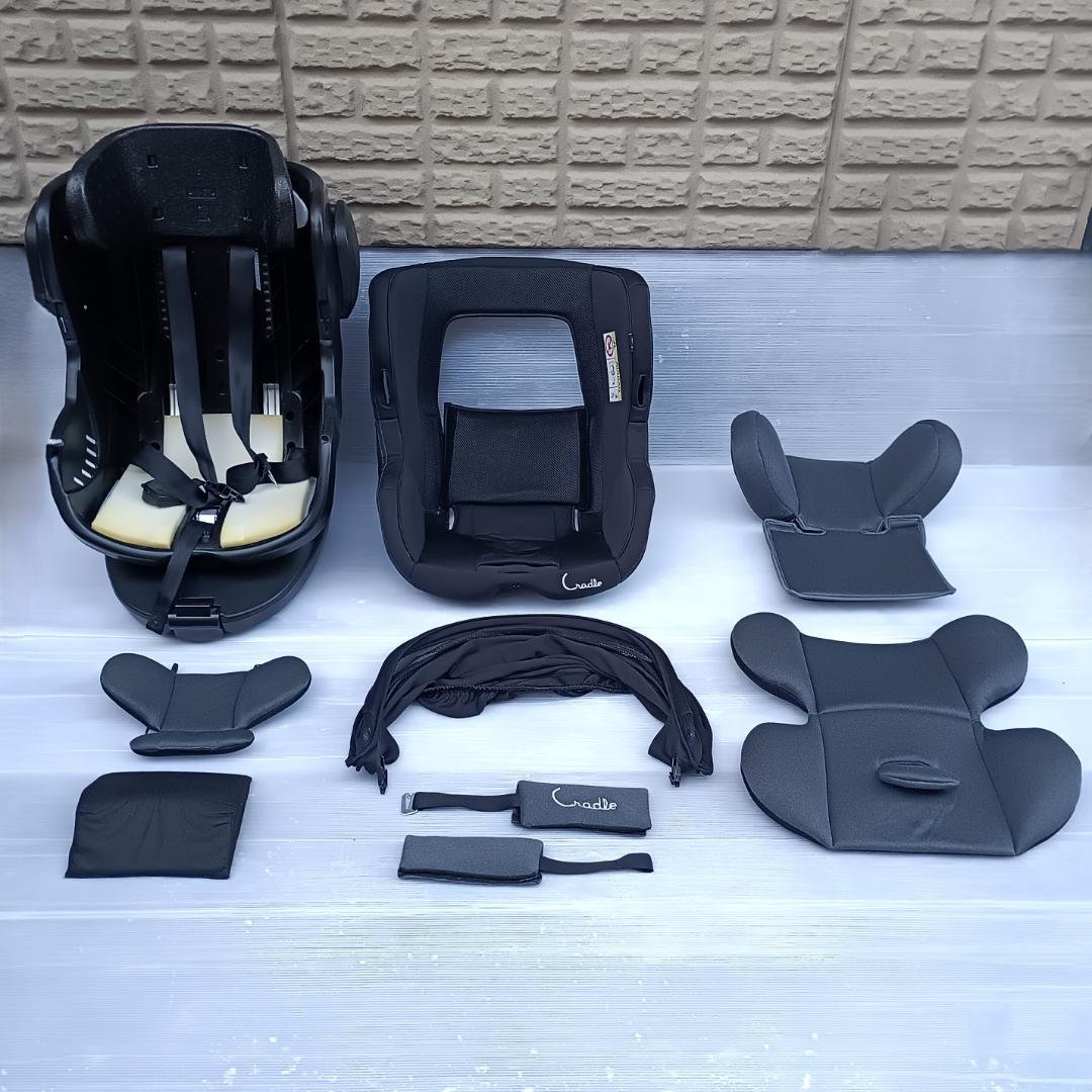 【美品】クレイドル・オーカクルターンプライムⅡ isofix バースデイ限定