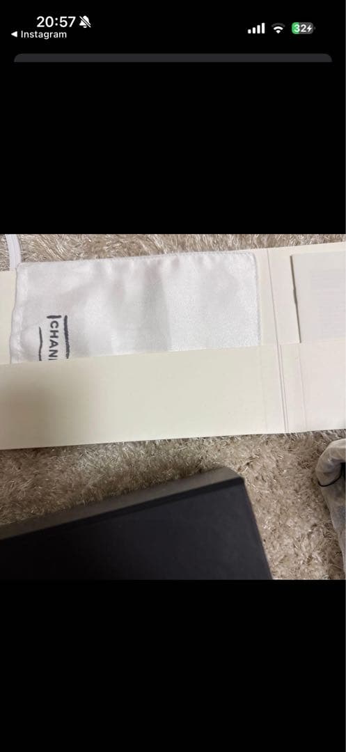 さ*り様 CHANEL 黒 レザー ショルダーバッグ