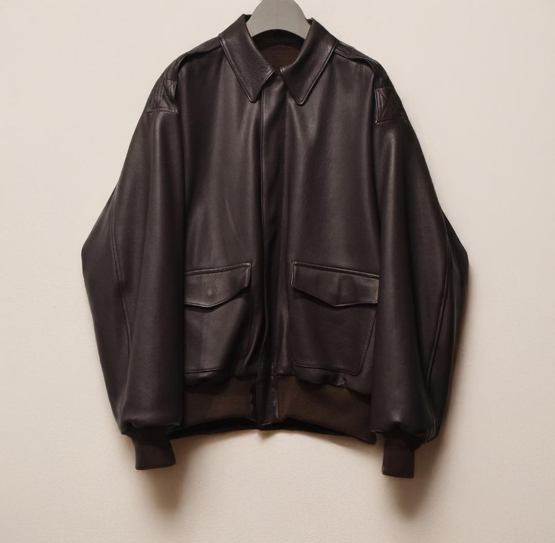 23ss comoli シープスキン A-2ジャケット 2