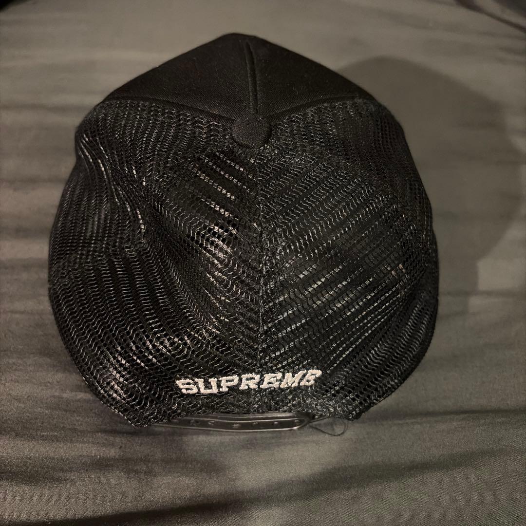 Supreme ブラック メッシュキャップ