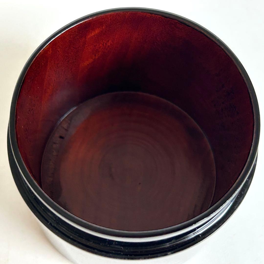【美品.希少】漆器　茶筒　茶器　茶道具　木製　漆塗り　蒔絵　螺鈿 伝統工芸 小