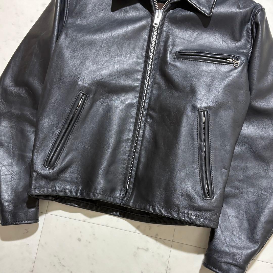 美品✨schott ショット 38サイズ M レザージャケット ライナー 黒