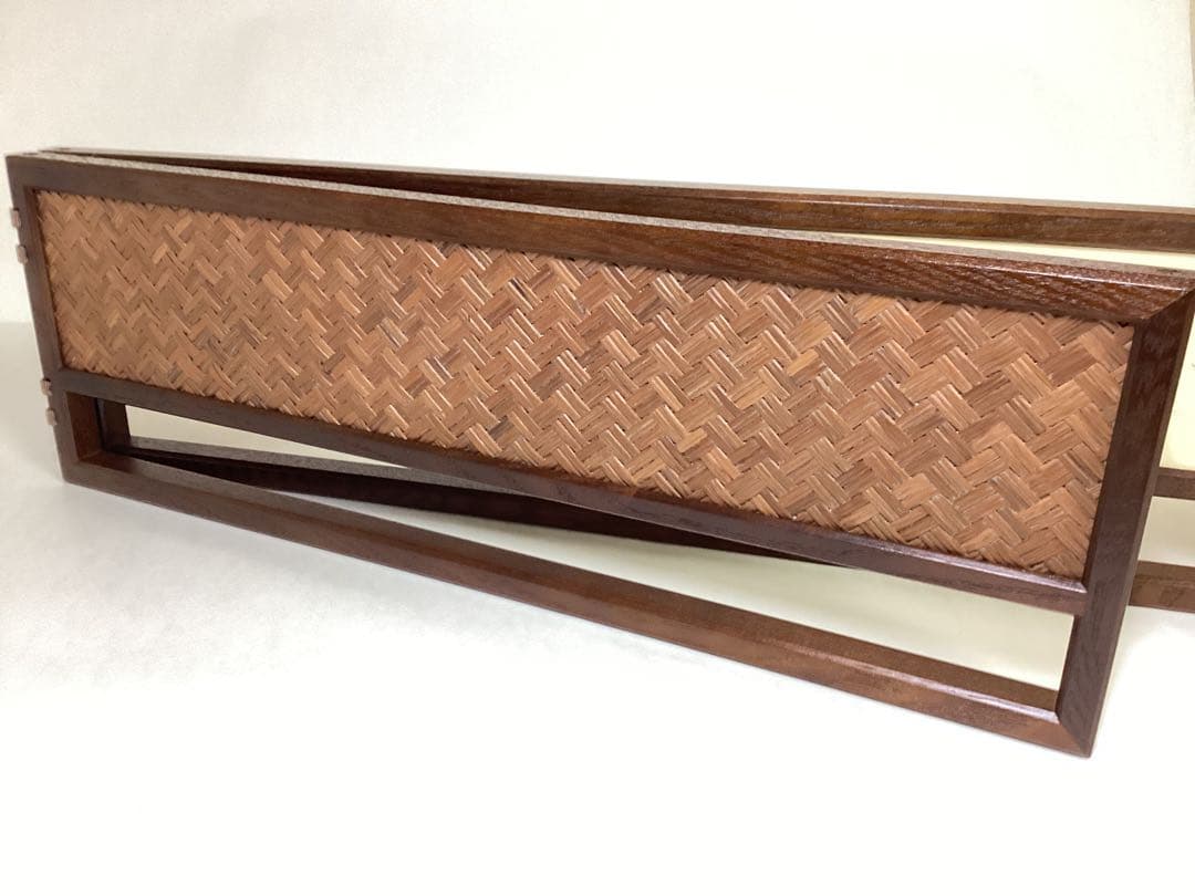 風炉先 煎茶用 あじろ 紙箱入 茶道具 古物品