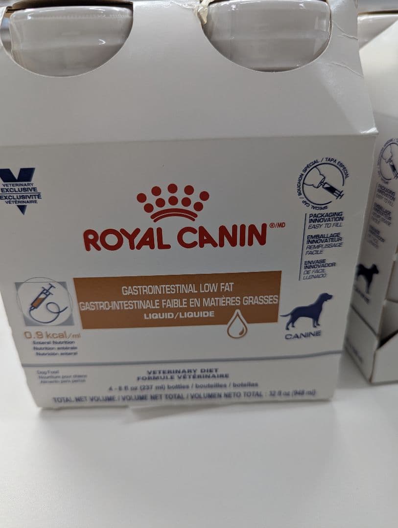 ロイヤルカナン　消化器(低脂肪)リキッド　4本入り×2