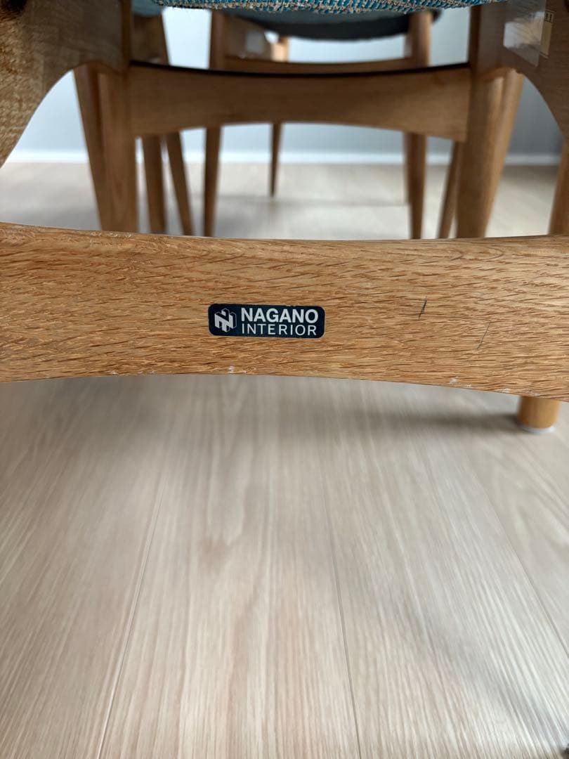 ある@　円形ダイニングテーブルセット　ナガノインテリア　天然木