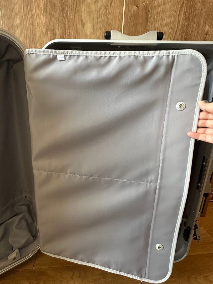 ACE WORLD Traveler スーツケース 91L シルバーカーボン