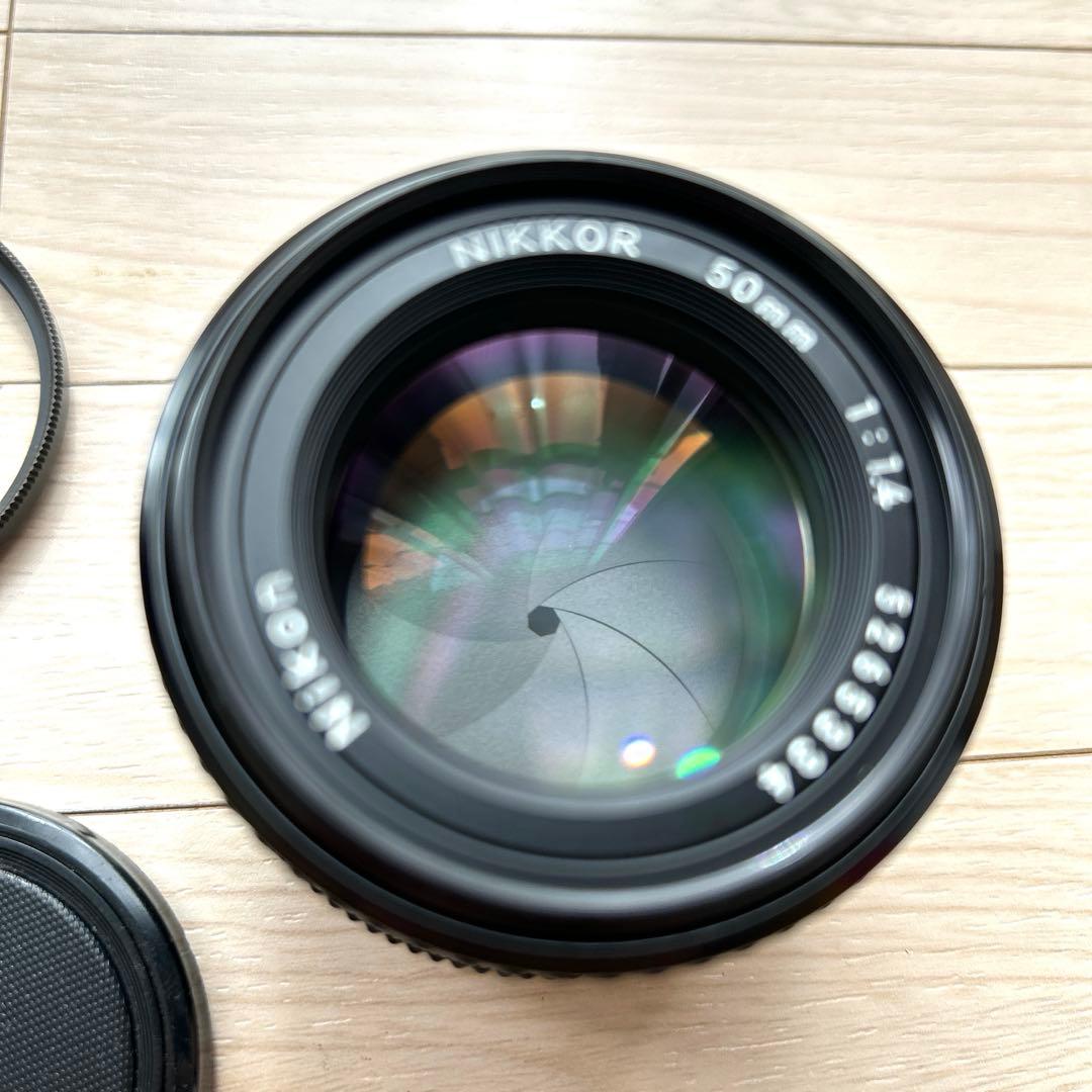 Nikon NIKKOR 50mm 1:1.4 HS-9 未使用レンズフード付き