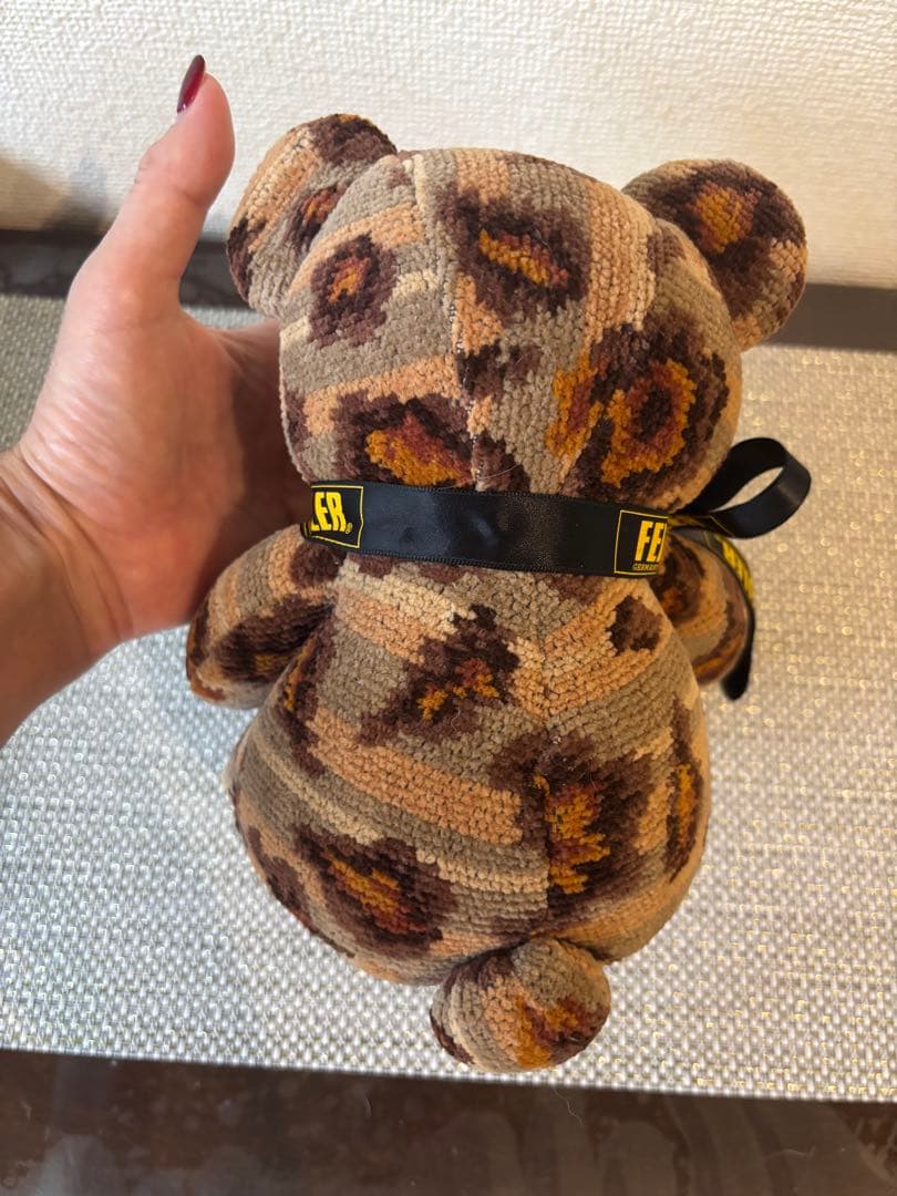 激レア‼️FEILERフェイラー　テディベア　クマ　レオパード　ぬいぐるみ