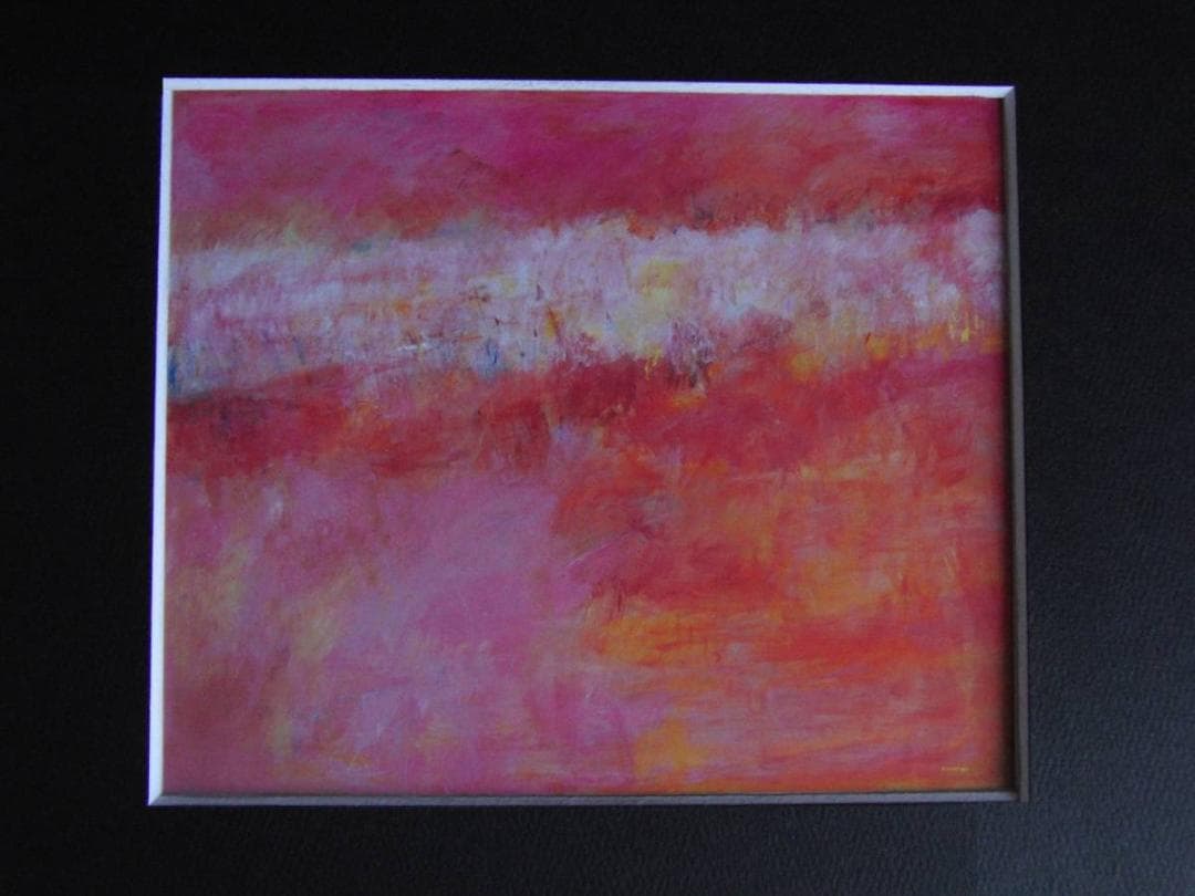 嶋田明子、【季節】、希少な額装用画集より、新品額装付