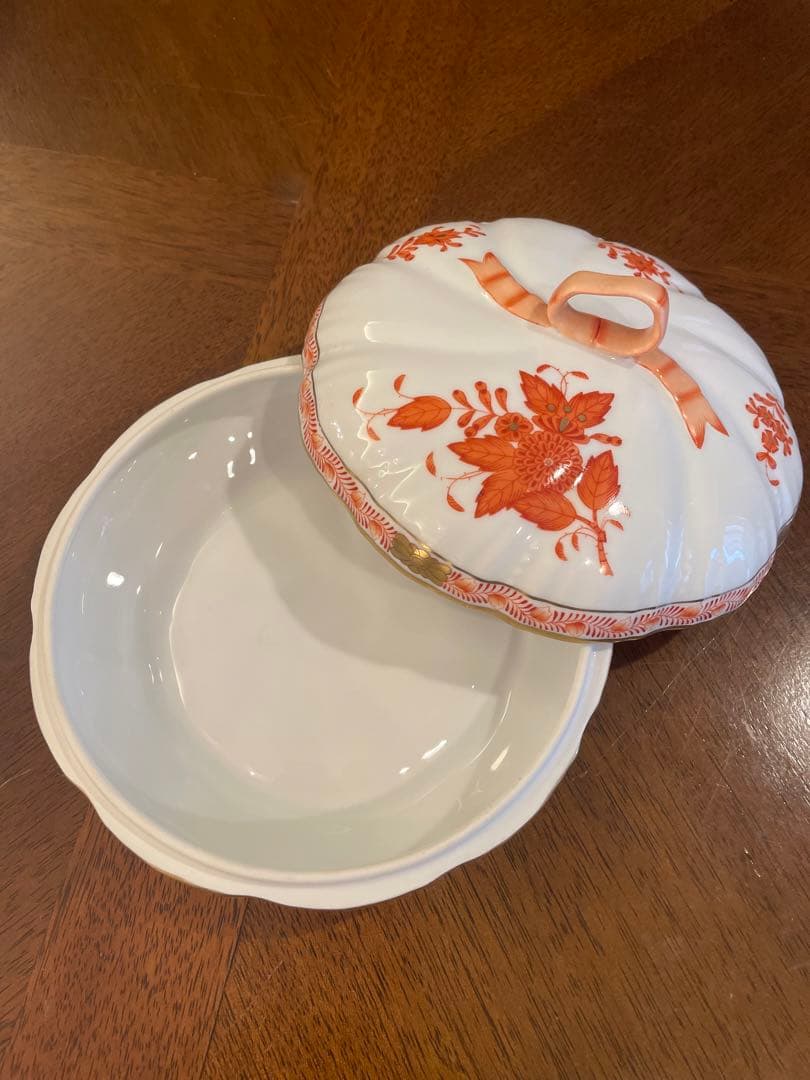 ヘレンド アポニー オレンジ ボンボン入れ