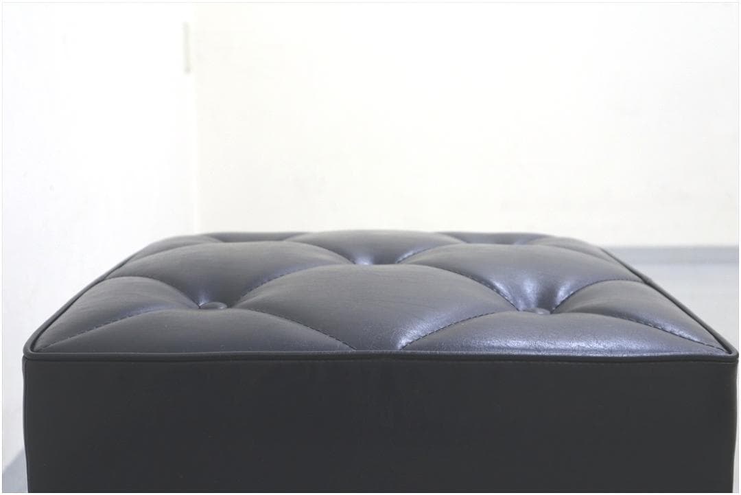 カリモク60 ロクマル オットマン スタンダード ブラック 椅子 スツール