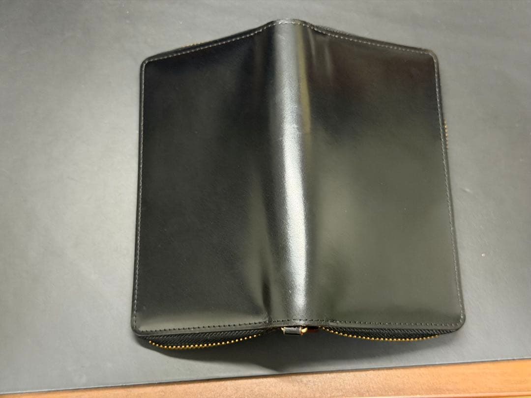 GANZO シンブライドル　4本挿しペンケース　ブラック　ブライドルレザー