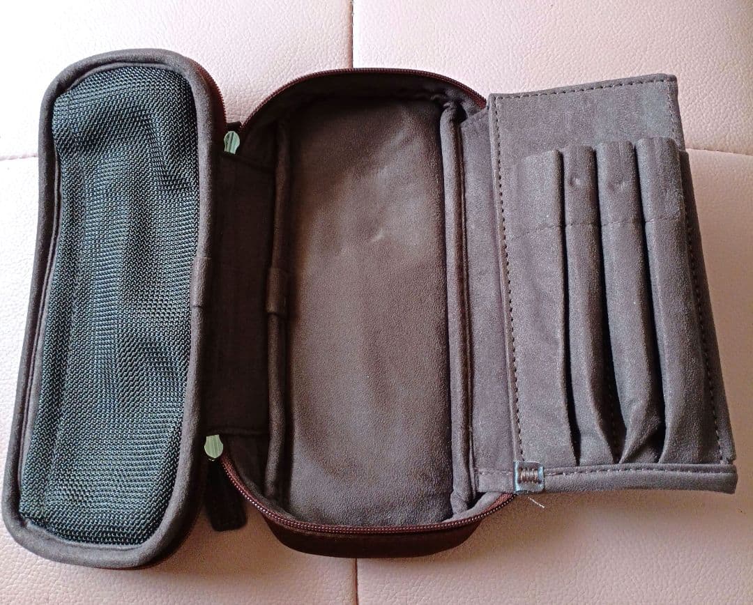 しーさーOctFold　 オクトフィールドペンケース カルロスナイロン ブラウン