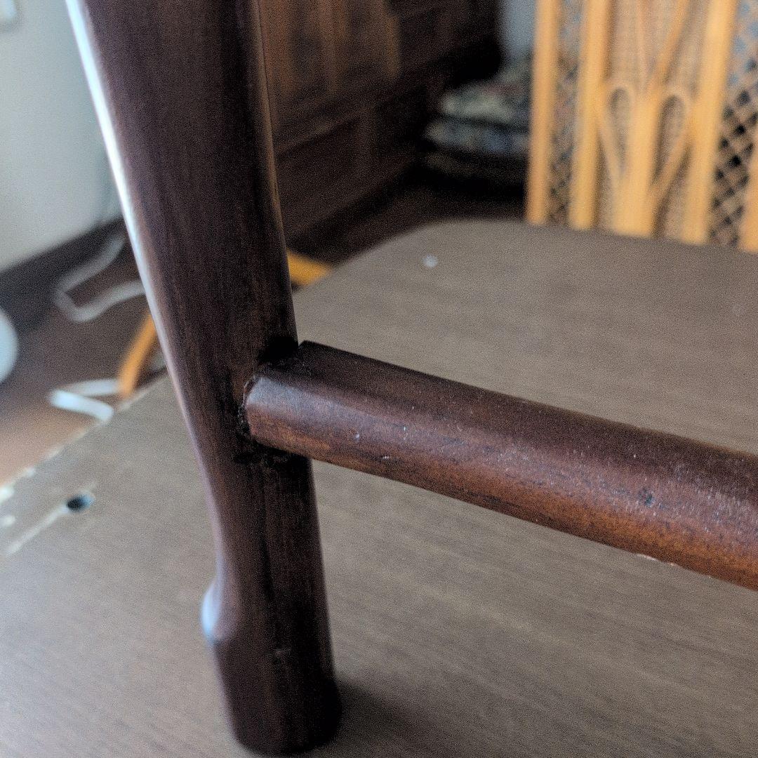 彫刻入り木製アジアン家具 約80cm(椅子.1脚)