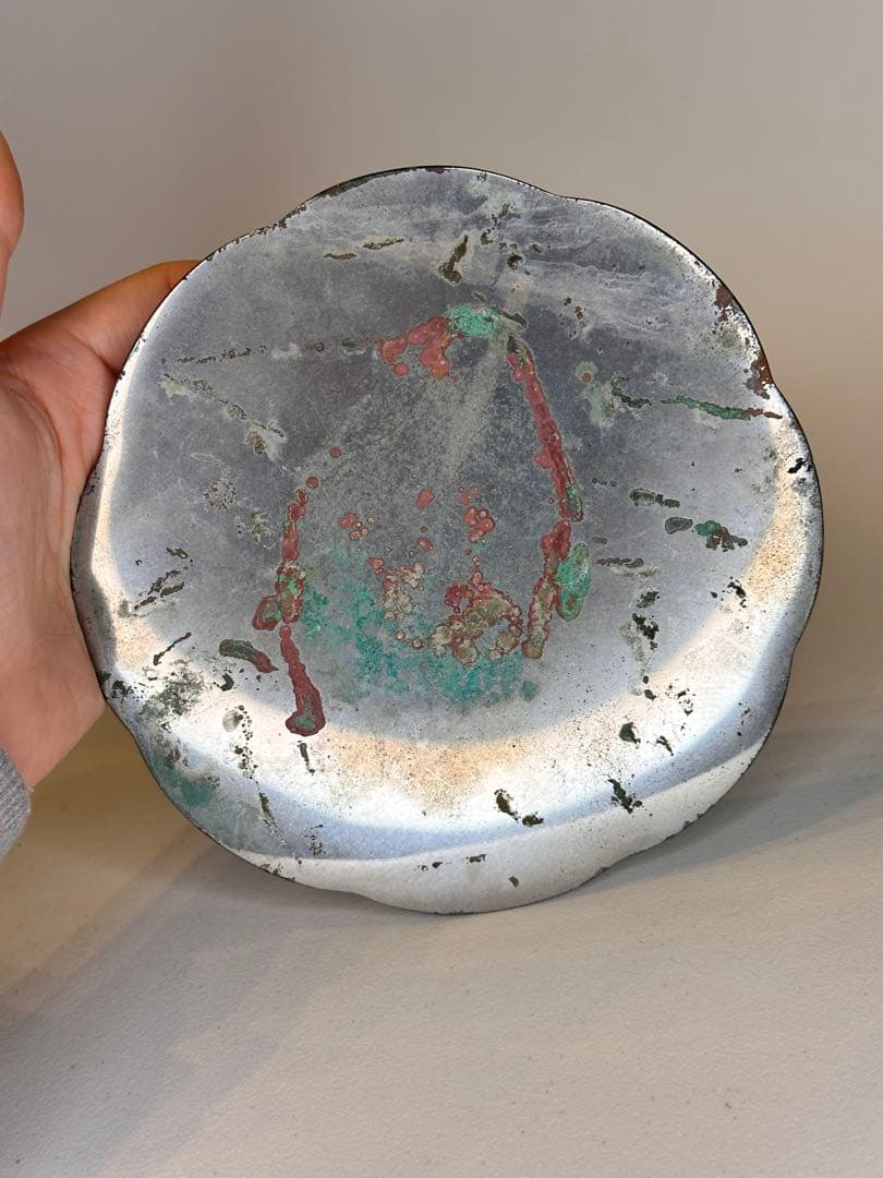 龍文・祥雲文 銅鏡 銅緑あり 時代物 中国古董品 コレクション