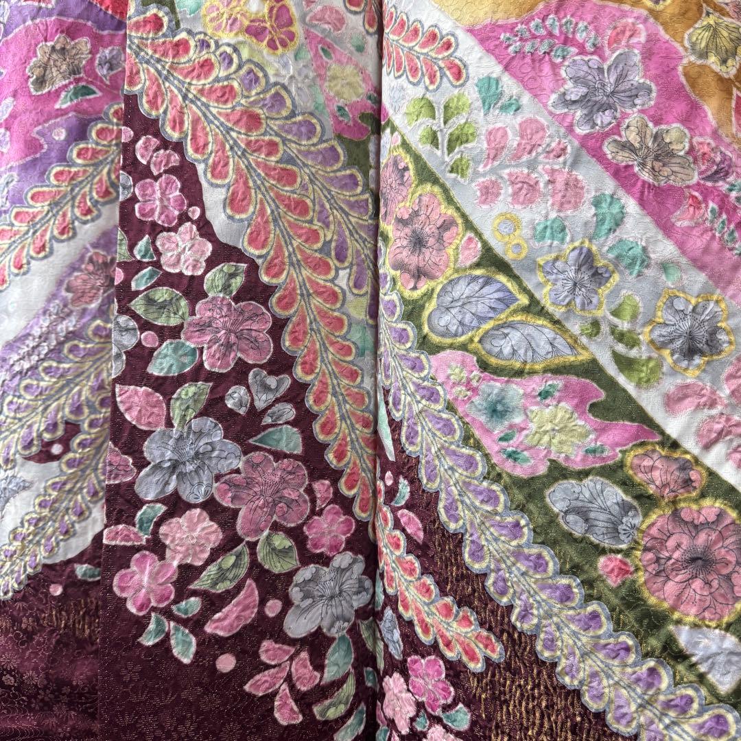 振り袖 辻ヶ花 ピンク 成人式 結婚式 帯セット 振袖 着物