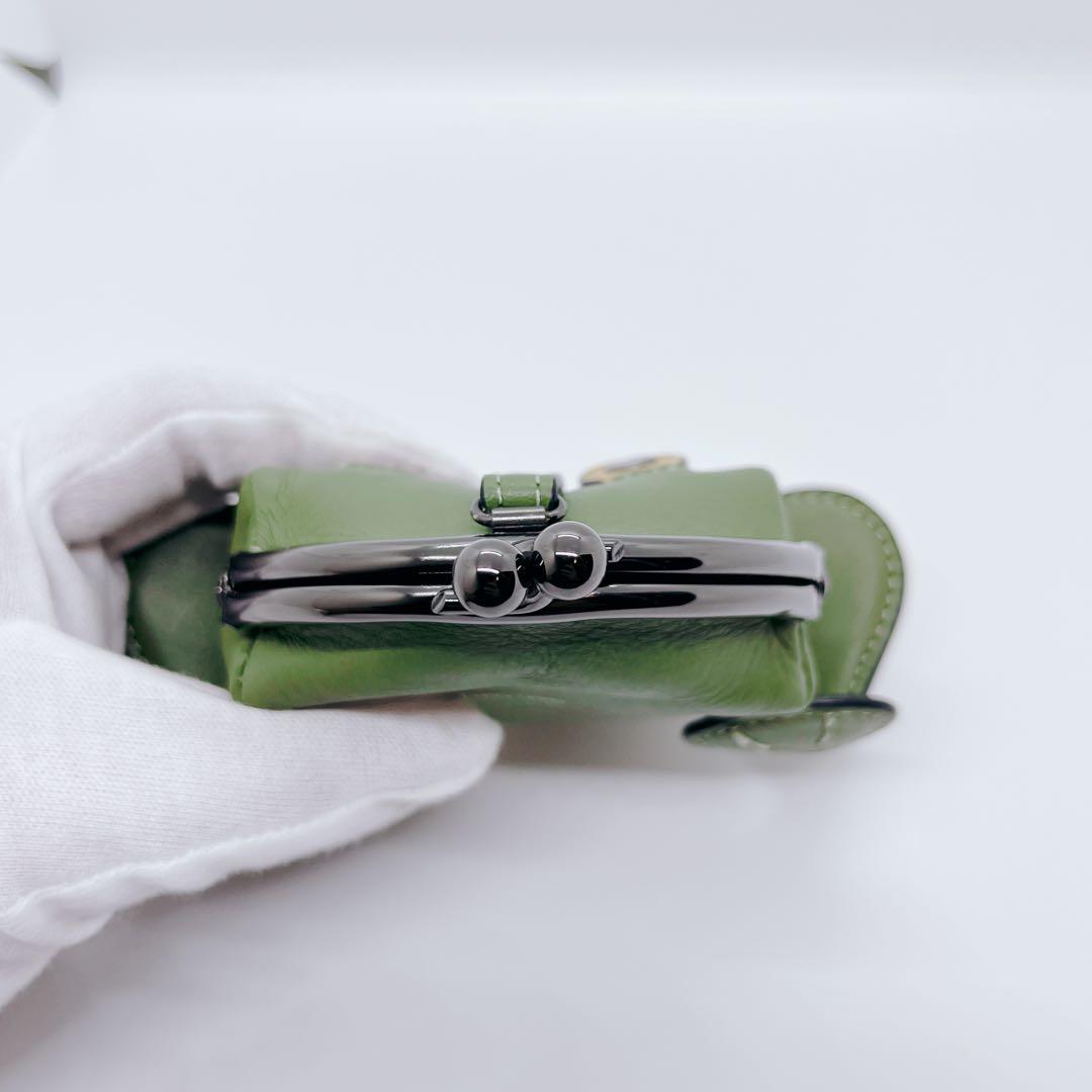 【希少】COACH カエル型ケース グリーン レザー アニマル 箱付き