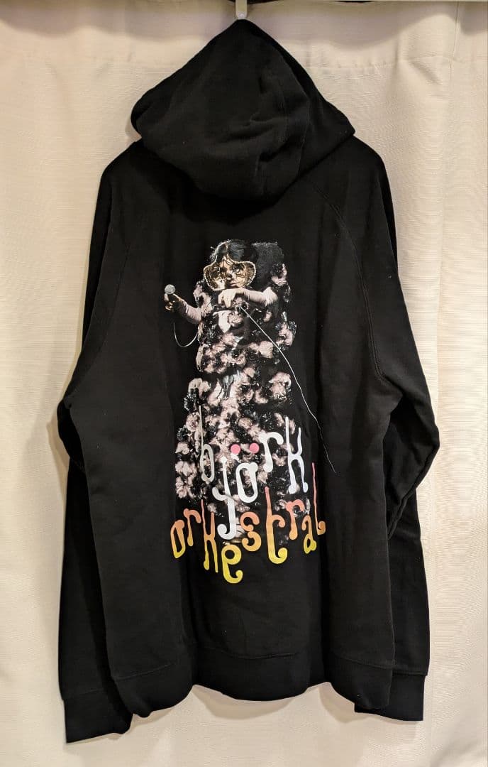 ビョーク　オーケストラルツアーグッズ　フーディ 黒・Lサイズ