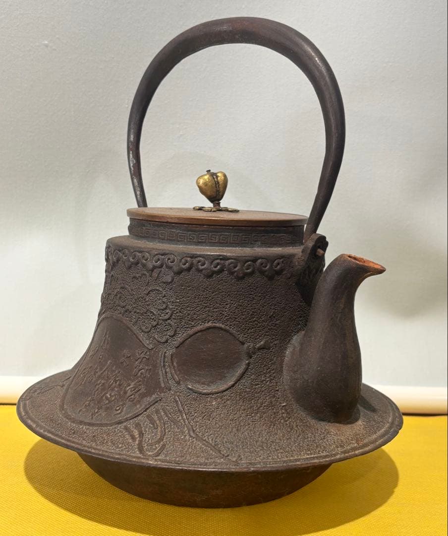 茶道具/鉄瓶/煎茶道具/茶器/鉄製/古董品/鉄瓶/工芸品（528）