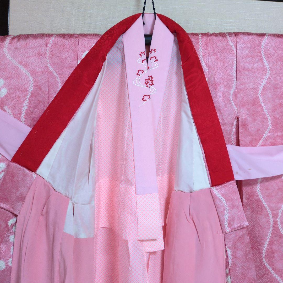 七五三７歳四つ身正絹絞りの着物と帯セット