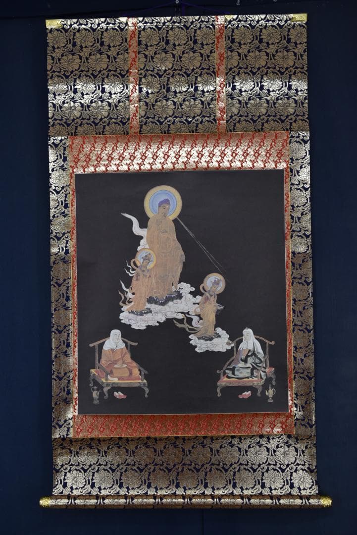 【複製】作者不詳/天台宗本尊図/コピー工芸品/掛軸☆宝船☆Z-724