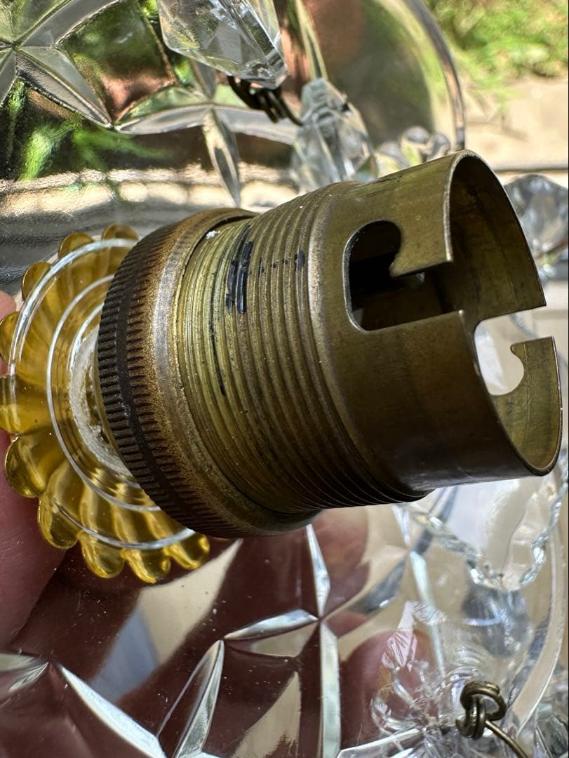 20's フランス アンティーク 希少なフレンチリーフの可愛いミニシャンデリア＊