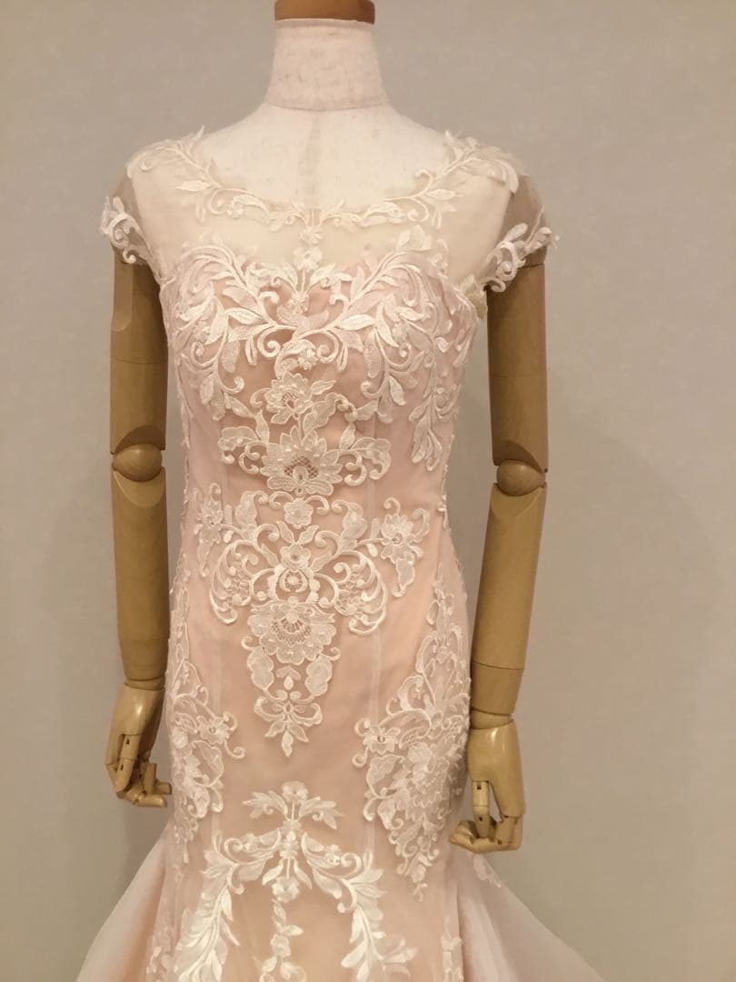 YNSWEDDING刺繍入りマーメイドウェディングドレス