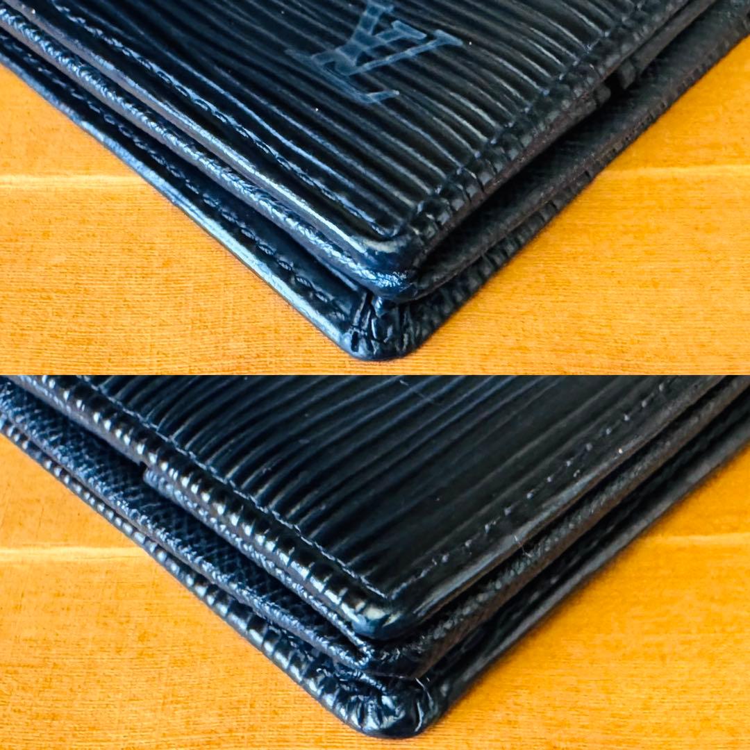 LOUIS VUITTON エピ ポルトモネ ボワット ケース 内外極美品