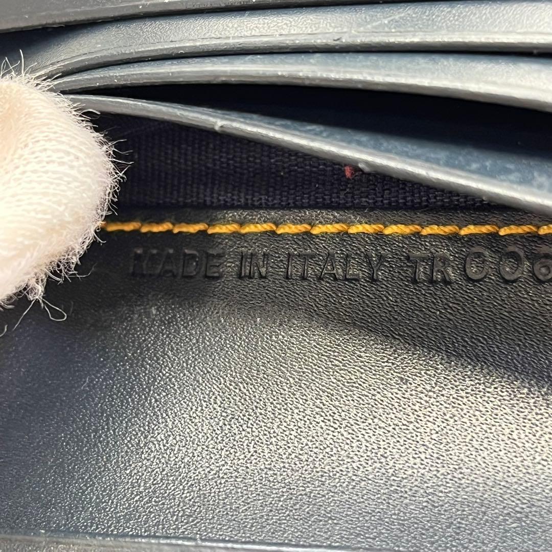 クリスチャンディオール 二つ折り財布 トロッター柄 サドル D金具 キャンバス