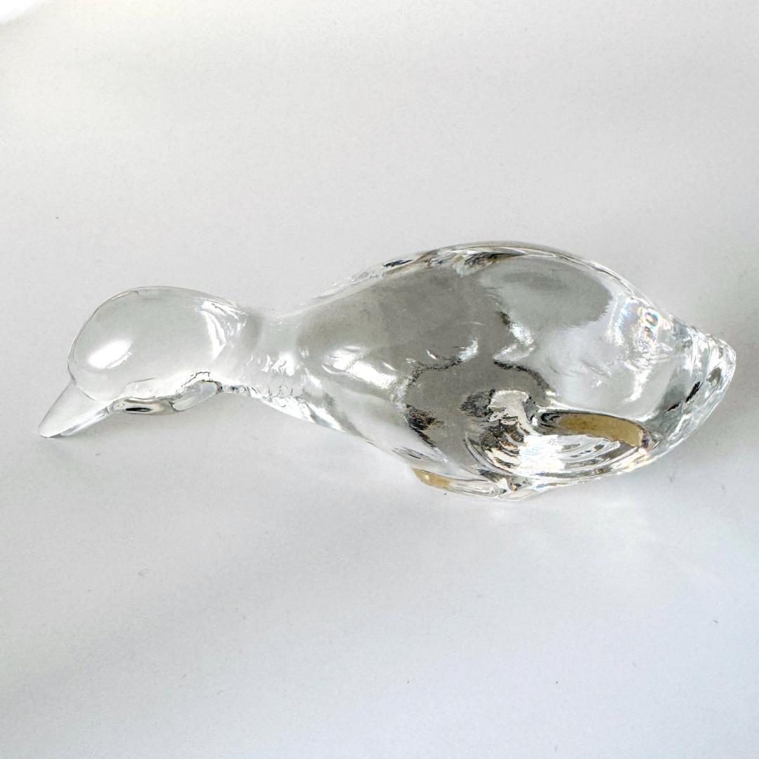 【バカラ】動物 カモ 置物 インテリア★美品★金運2