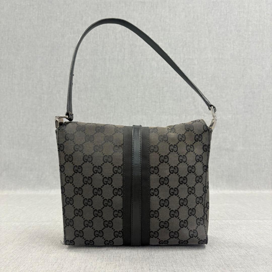 GUCCI グッチ ハンドバッグ GG柄 ジャッキー キャンバス ブラック