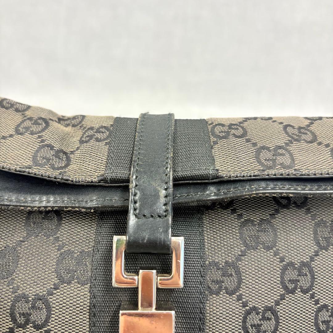 GUCCI グッチ ハンドバッグ GG柄 ジャッキー キャンバス ブラック