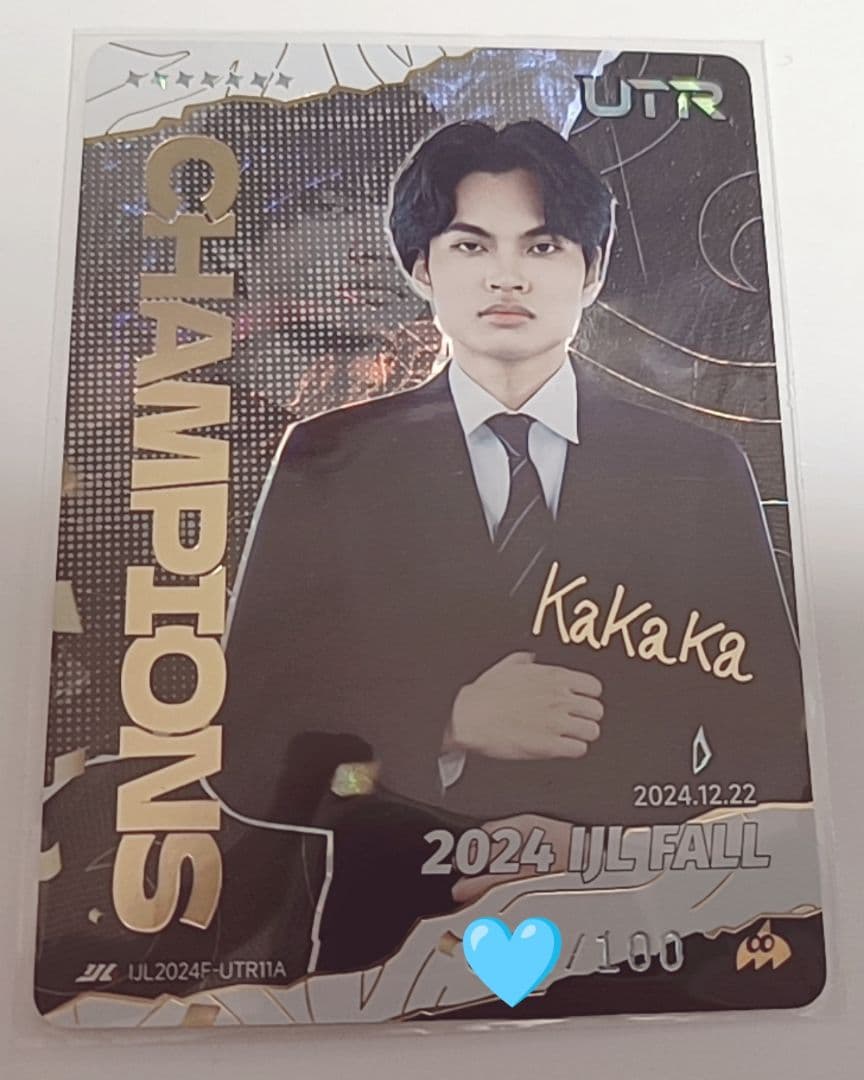 IJLカード kakaka選手 複製サイン入り