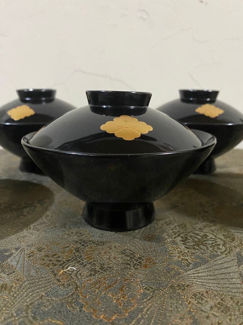 茶道具　懐石道具　輪島塗　吸物椀　超美品　木箱入り