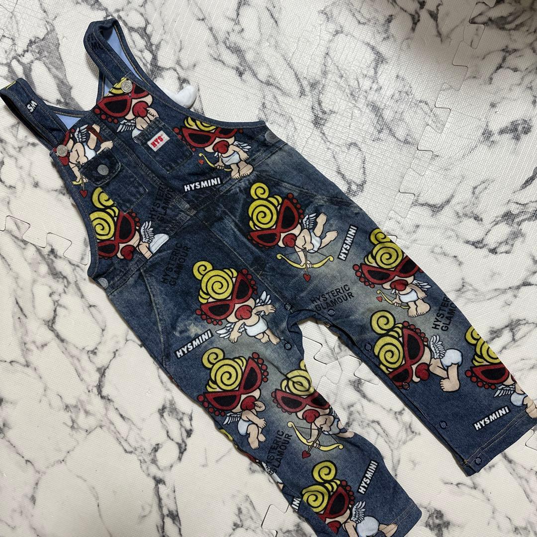 HYSTERIC MINI オーバーオール Sサイズ