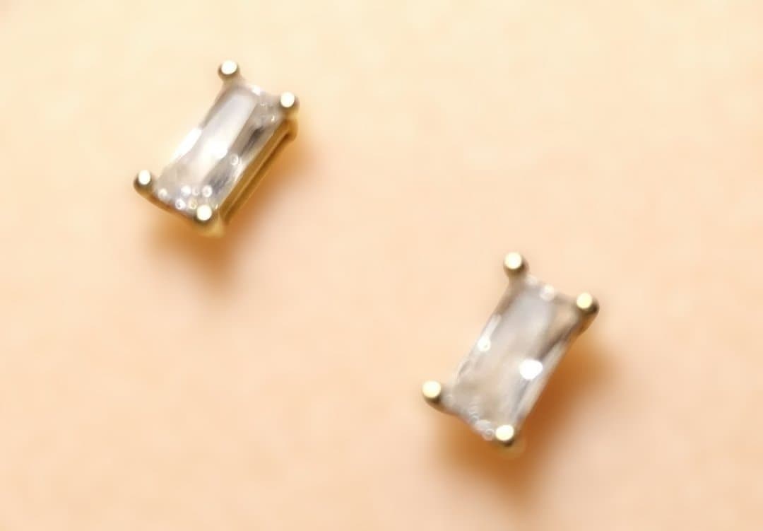 ⭐️Baqless/バックレス ジルコニアコレクション スクエアピアス