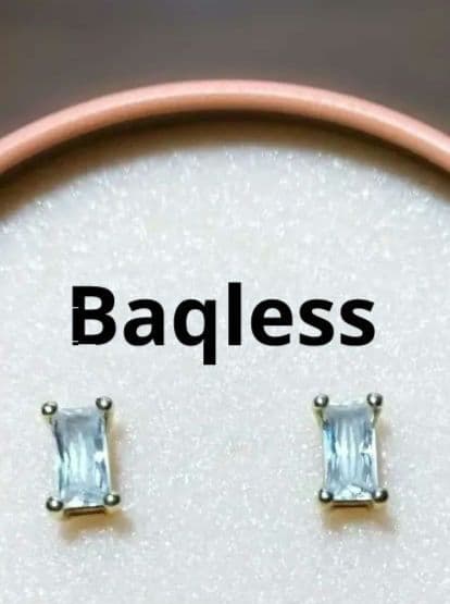⭐️Baqless/バックレス ジルコニアコレクション スクエアピアス