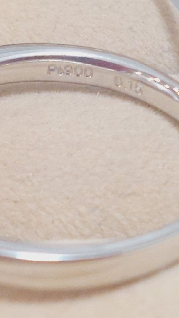 朝まで赤字の出品未販売鑑別書PT900白蝶11.1mmダイヤ0.15リング