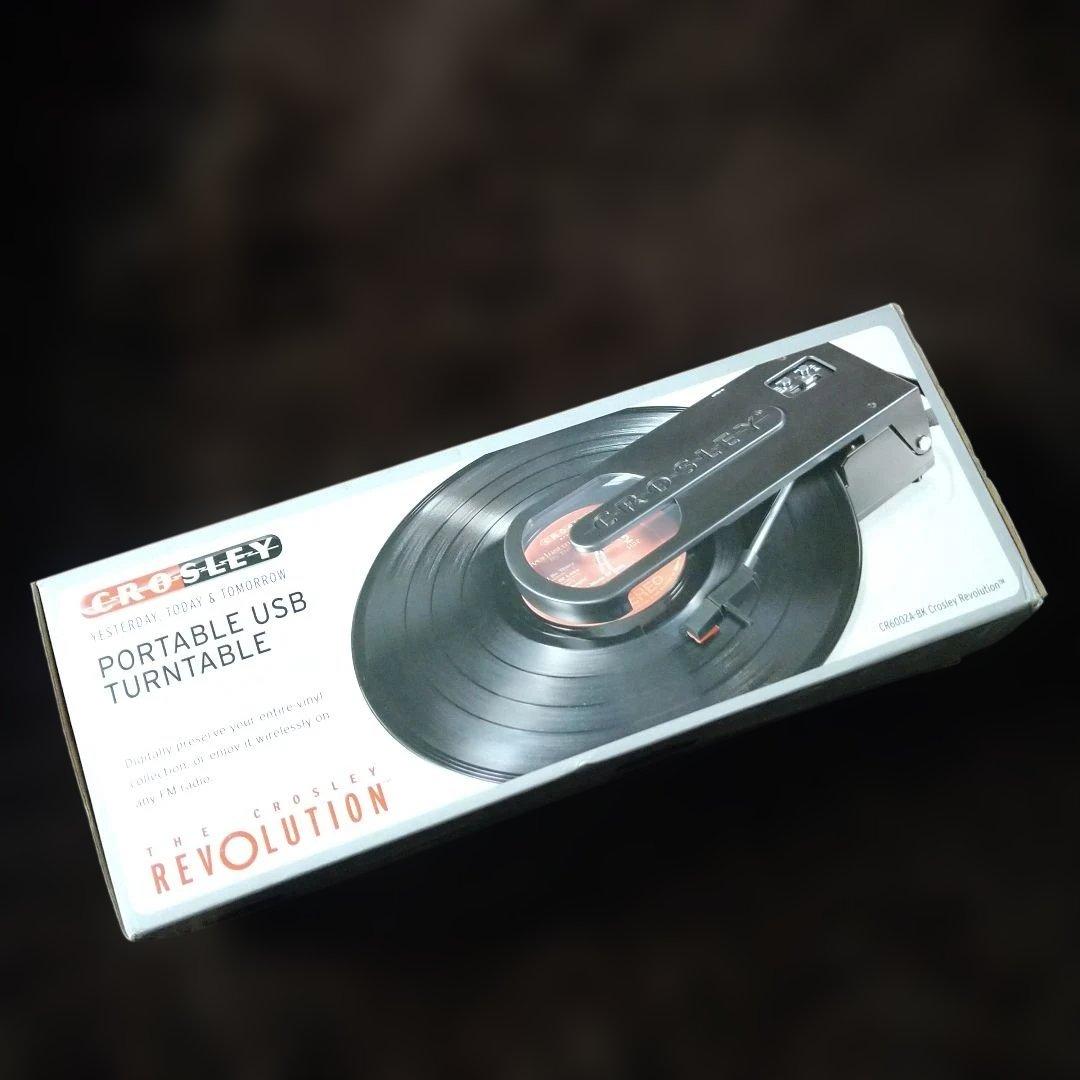 新品、携帯Crosley Revolution ポータブルUSBターンテーブル