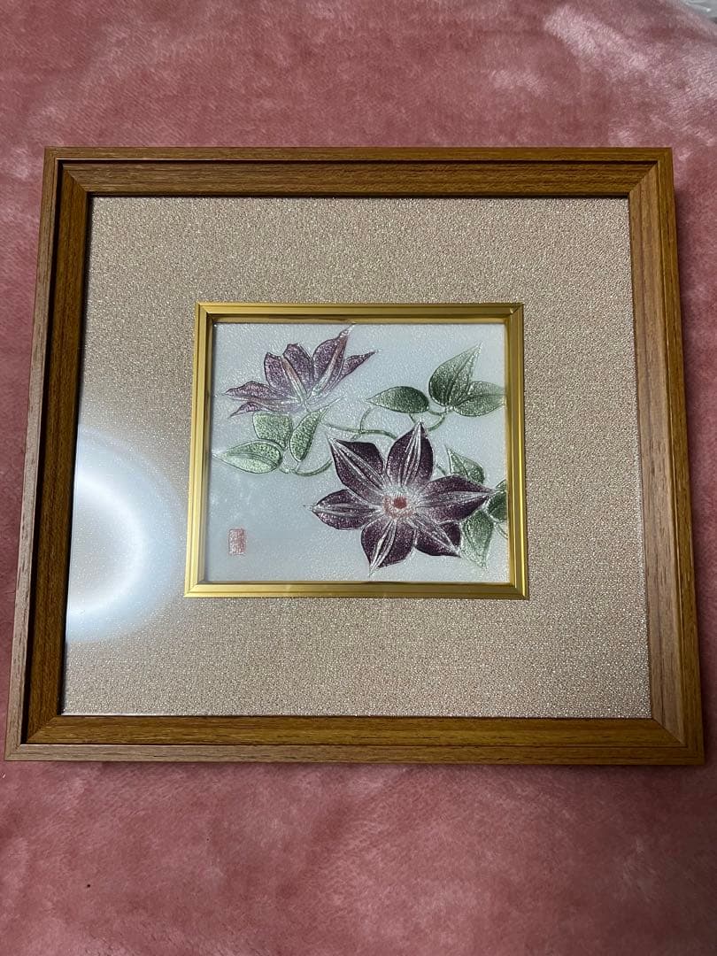 未使用品　創作七宝　額縁