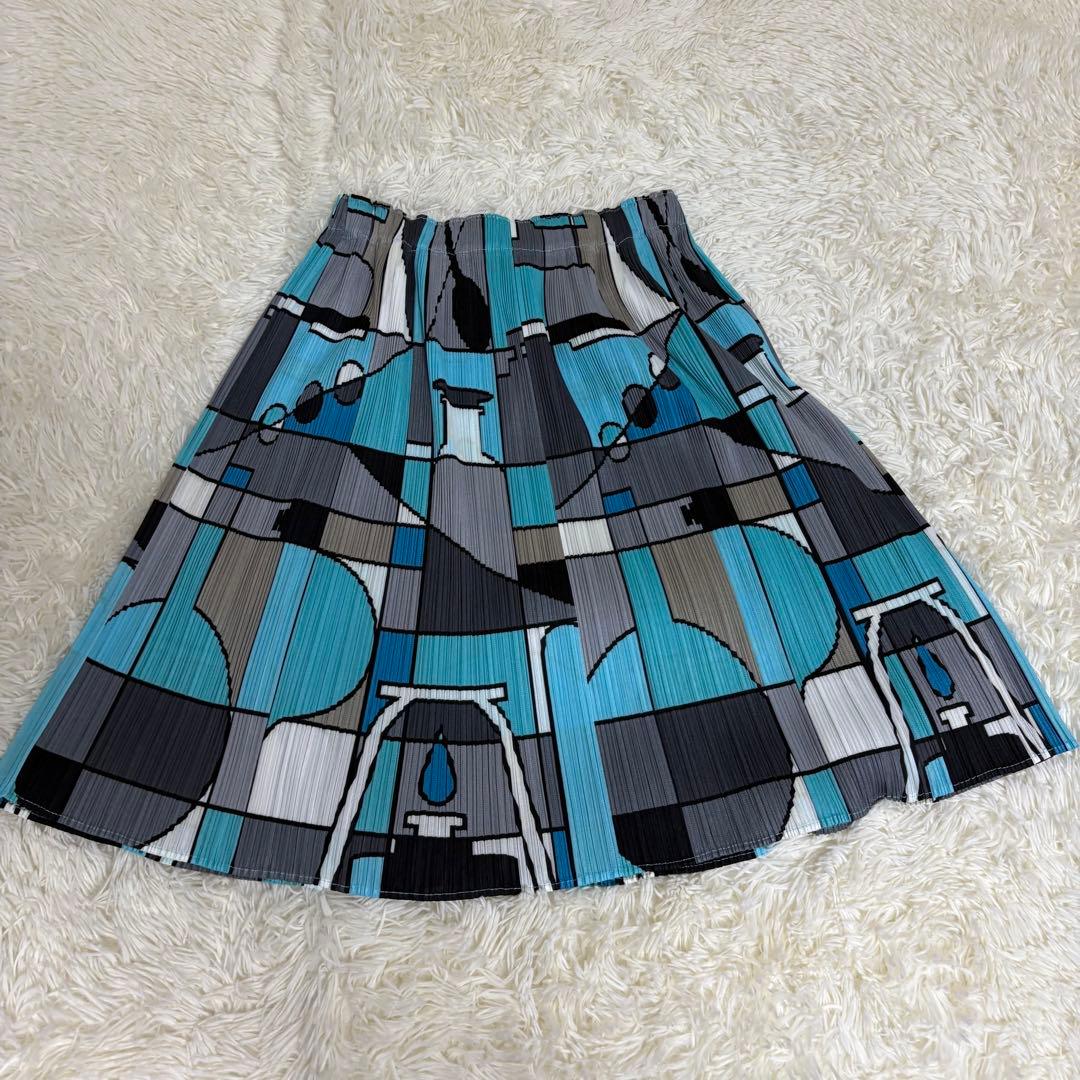 【極美品】プリーツプリーズ イッセイミヤケ スカート 幾何学 3